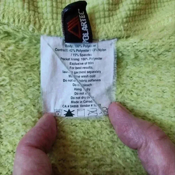 MEC Mountain Equipment Co-op Fleece Jacket Full Zip Green Women's size Medium - Picture 13 of 16